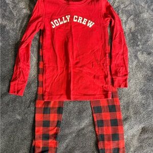 Old Navy Red and Black Kids Pajama Set